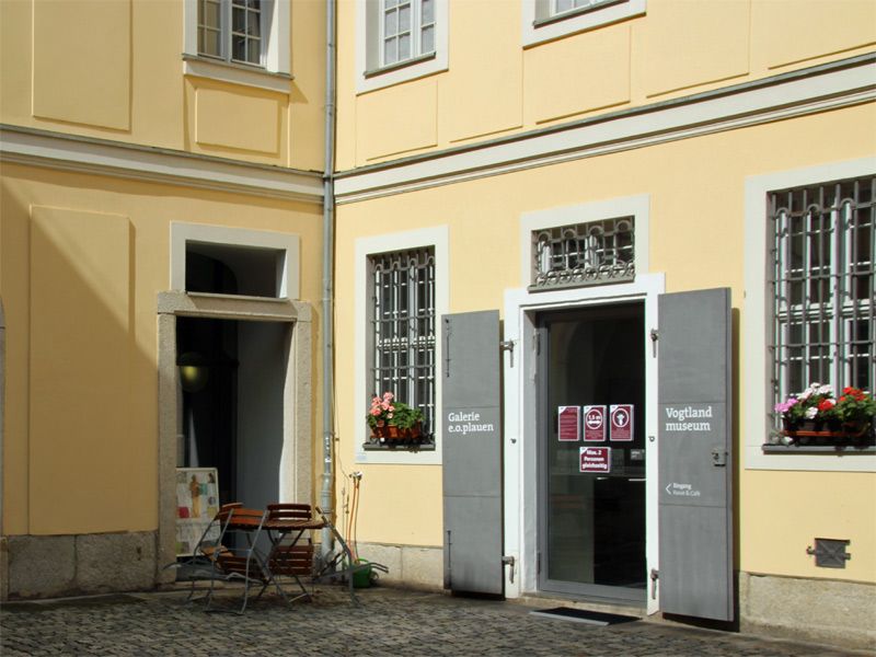 Eingang zum Vogtlandmuseum in Plauen
