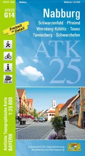 Wander-, Radkarte Nabburg - Oberpfalz