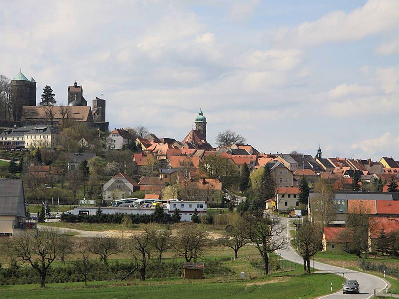 Burgstadt Stolpen am Rande der Sächsischen Schweiz