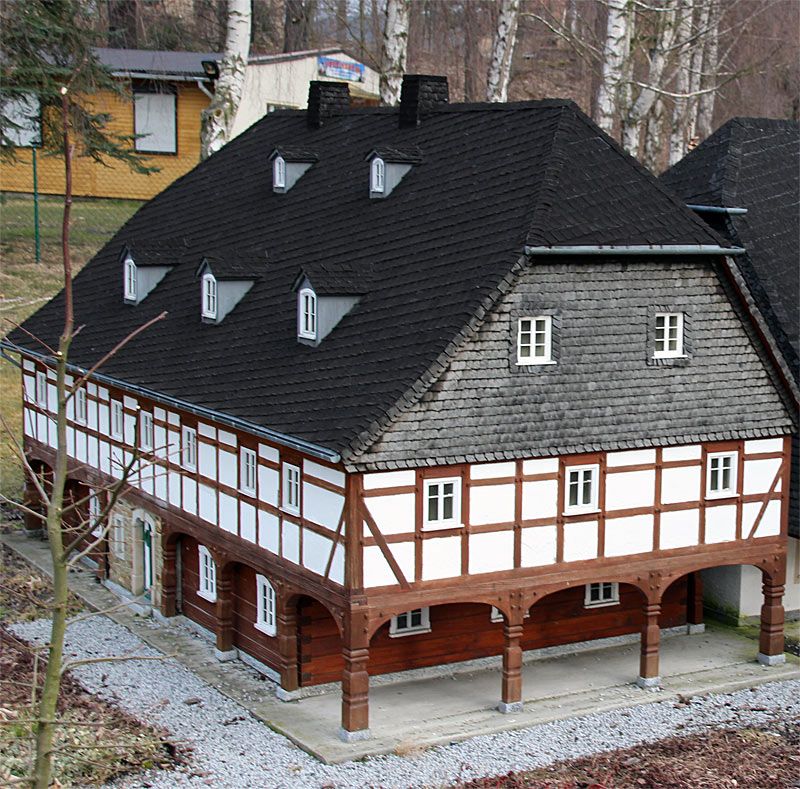 Umgebindehaus im Miniaturpark Cunewalde