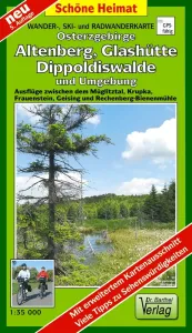 Wanderkarte von Dippoldiswalde, Altenberg, Glashütte