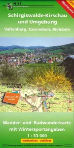 Wanderkarte Schirgiswalde-Kirschau in der Oberlausitz