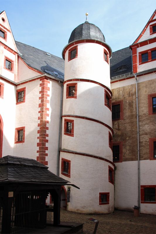 Innenhof vom Schloss Rochsburg