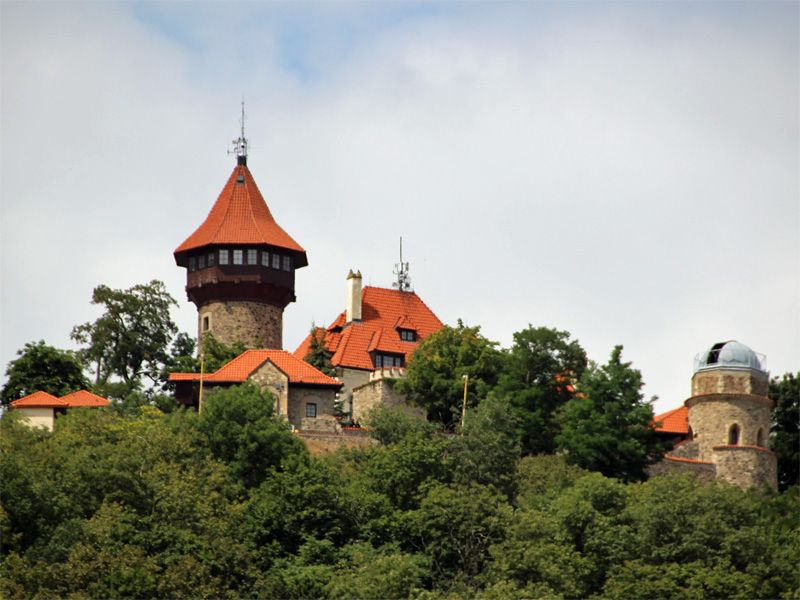 Hrad Hněvín (Burg Landeswarte) in Nordböhmen