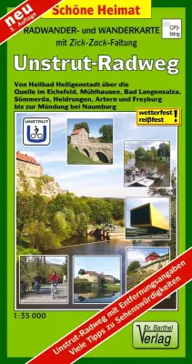 Wanderkarte Unstrut-Radweg vom Verlag Dr. Barthel