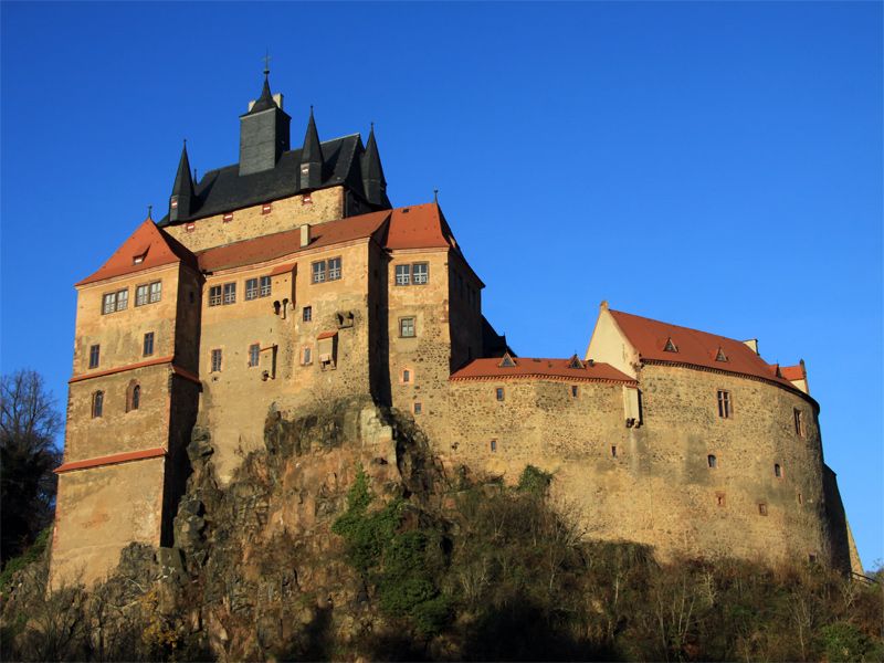Burg Kriebstein trohnt über der Zschopau