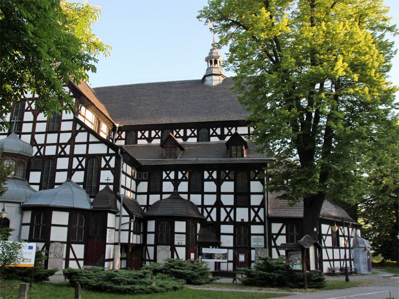 Schweidnitz (Świdnica) mit Friedenskirche in Niederschlesien / Polen