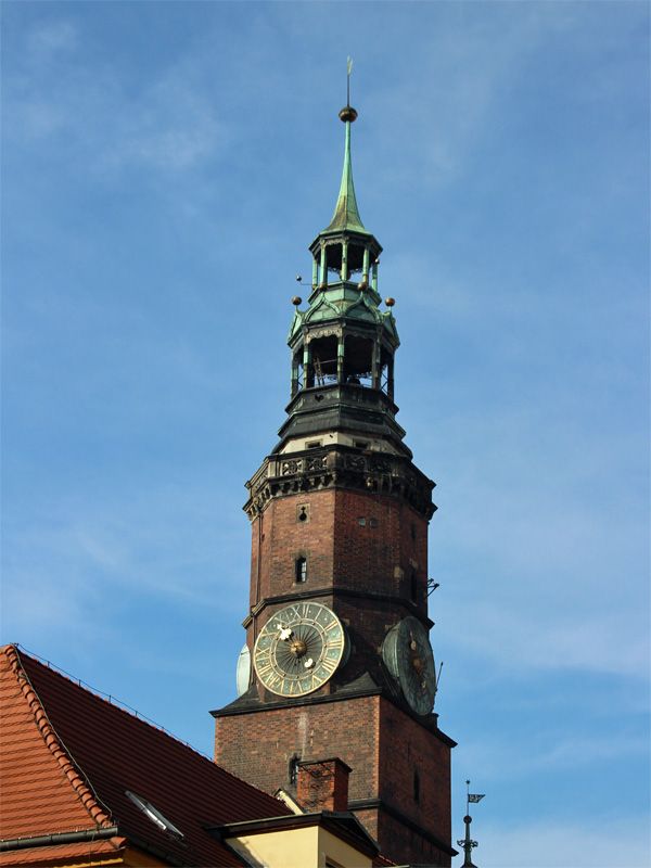 Rathausturm in Breslau / Niederschlesien