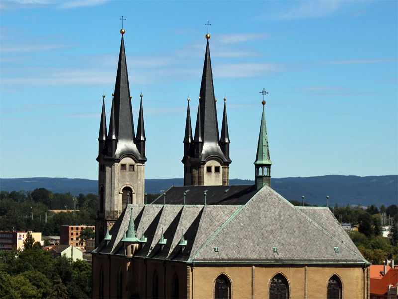 Kirchen in Čheb (Eger) in der westböhmischen Bäderregion