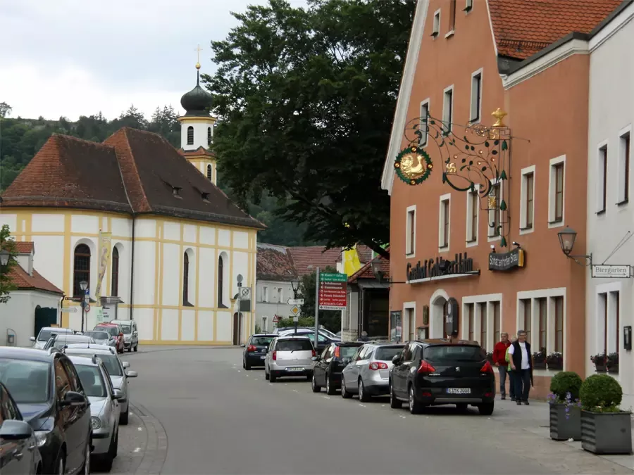 Blick zur Kirche in Beilngries