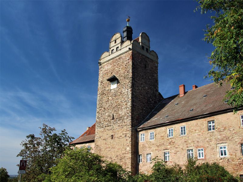 Burg Allstedt in der Region Saale-Unstrut in Sachsen-Anhalt 