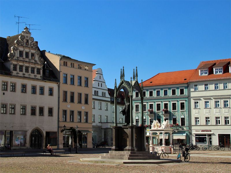 Lutherstadt Wittenberg mit Stadtkirche St.Marien, Schlosskirche, Lutherhaus 