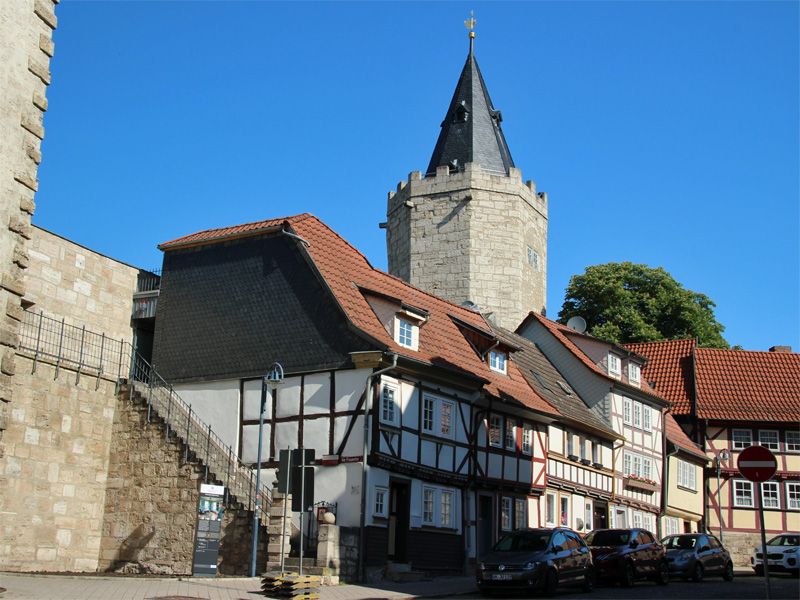 Stadtzentrum von Mühlhausen in Thüringen