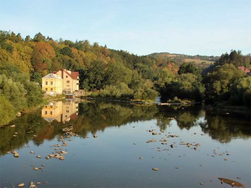 Sázava (Sazawa) südlich von Prag in Mittelböhmen