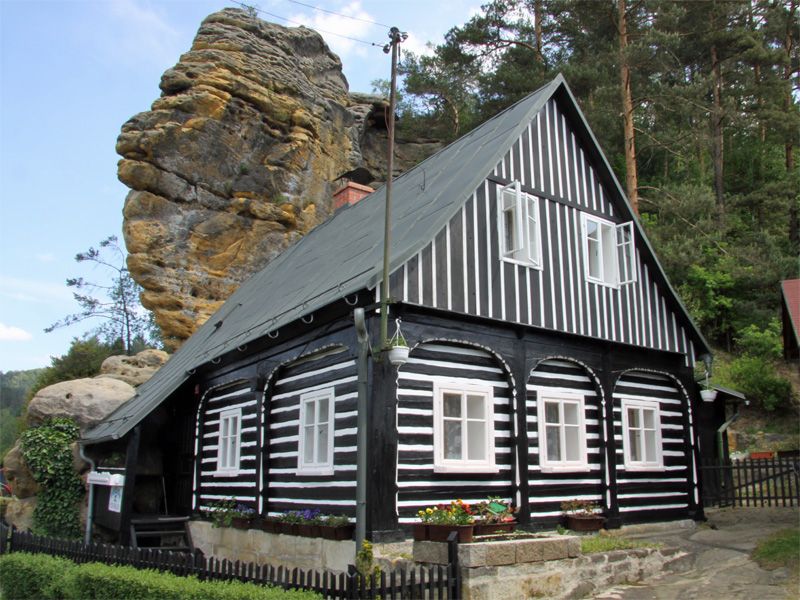 Umgebindehaus in Jetrichovice-Dittersbach
