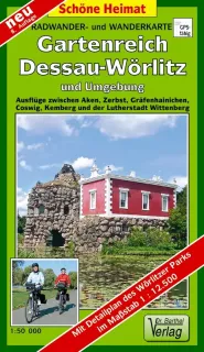 Wanderkarte Gartenreich Dessau-Wörlitz vom Verlag Dr. Barthel 