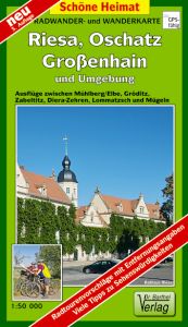 Wanderkarte mit Oschatz, Riesa und Großenhain vom Verlag Dr. Barthel und Torgau