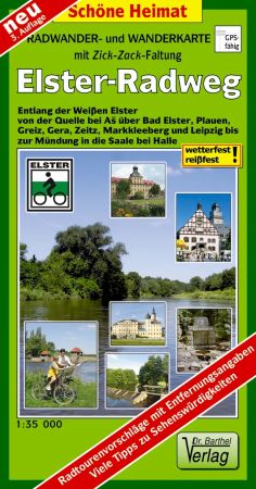 Zick-Zack-Radkarte Elster-Radweg vom Barthel Verlag