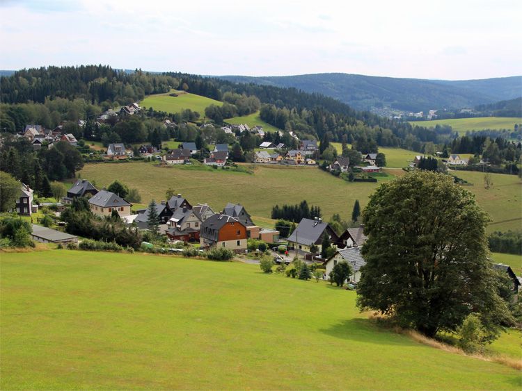 Panorama Weg im Vogtland