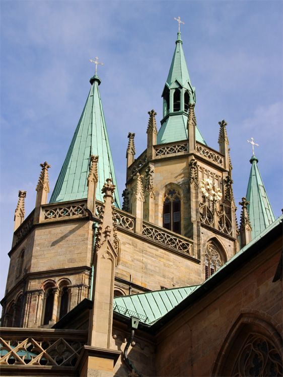 Details vom Erfurter Dom in Erfurt 