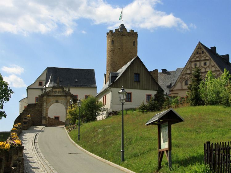 Burg Scharfenstein im Mittleren Erzgebirge