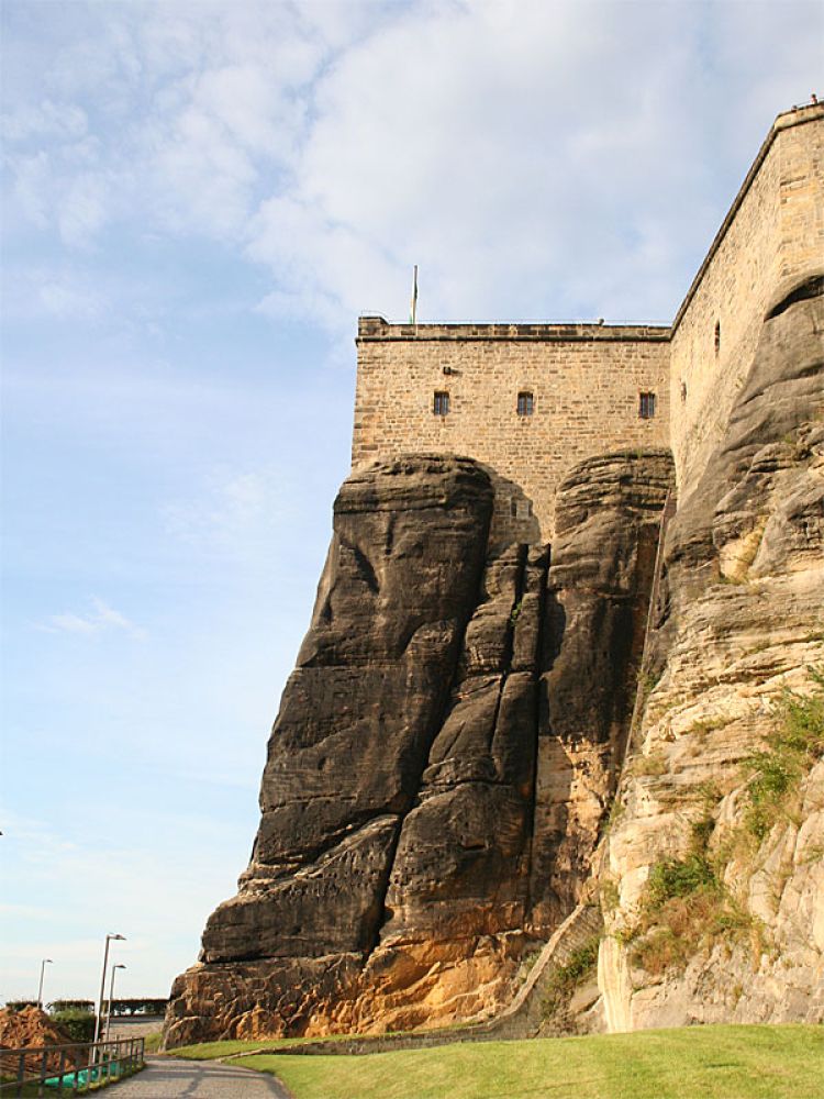 Am Fuße der Festung Königstein