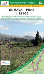 Wanderkarte Böhmerwald Mitte | Šumava Pláně | Nr. 118 