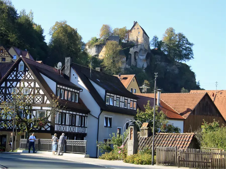 Stadt und Burg Pottenstein in der Fränkischen Schweiz