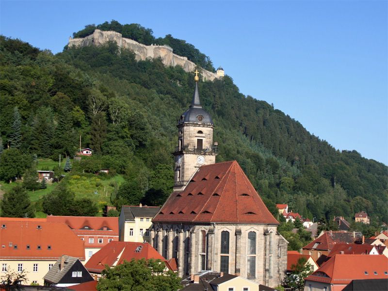 Stadt Königstein in der Sächsischen Schweiz / Sachsen