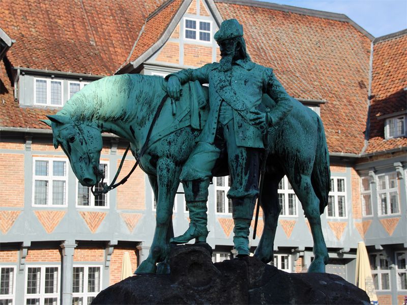 Reiterdenkmal mit Herzog August in Wolfenbüttel