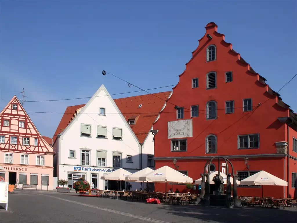 Alte Kornschranne,  diente als Lagerhaus für den Nördlinger und Rieser Getreidehandel.