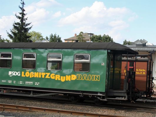 Fahrt mit der Lößnitzdampfbahn