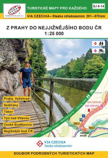 Erste Karten Set von Roztoky bis Rožmberk nad Vltavou