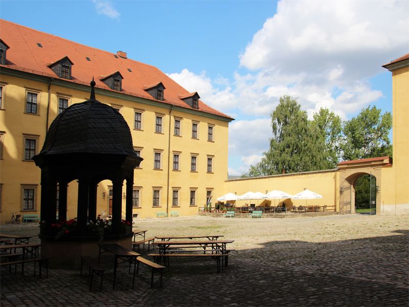Innenhof vom Schloss Moritzburg