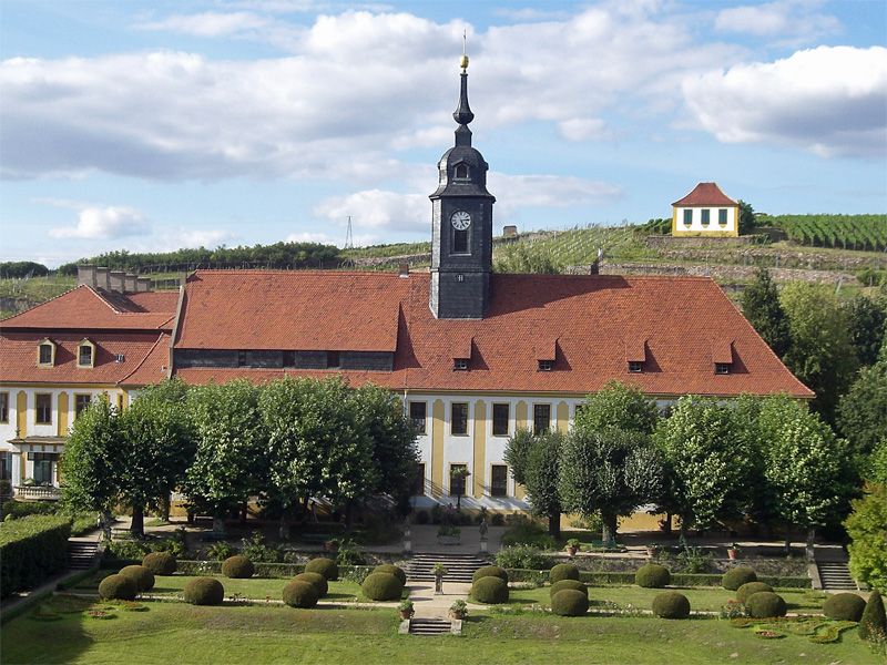 Barockschloss Seußlitz in Sachsen