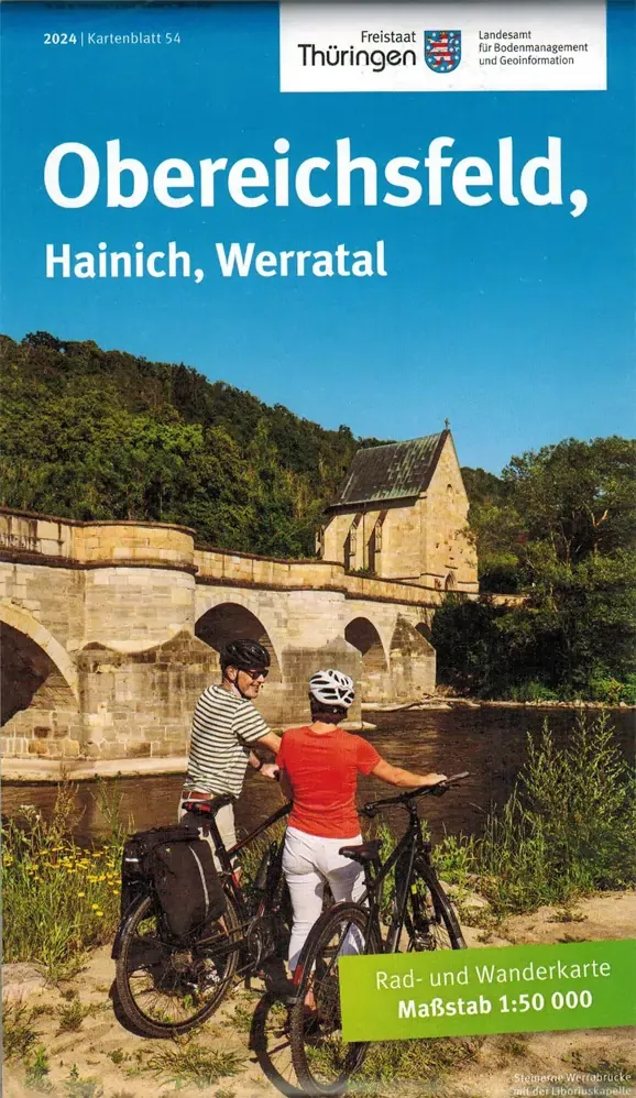 Wanderkarte Obereichsfeld, Hainich, Werratal