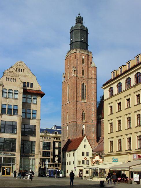 St. Elisabeth Kirche im Zentrum der Stadt Breslau