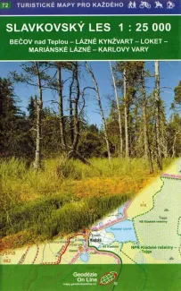 Tschechische Wanderkarte Kaiserwald / Nr. 72