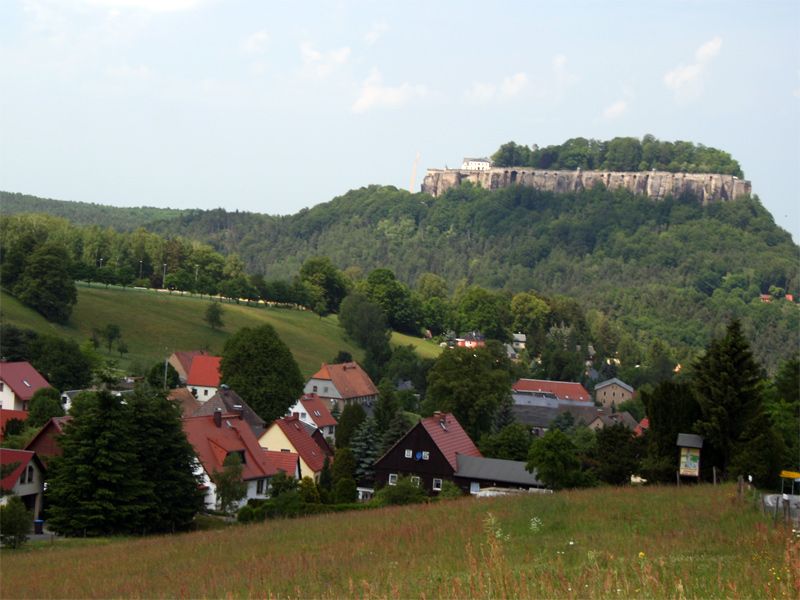 Stadt Königstein - Ortsteile linkselbig in der Sächsischen Schweiz / Sachsen