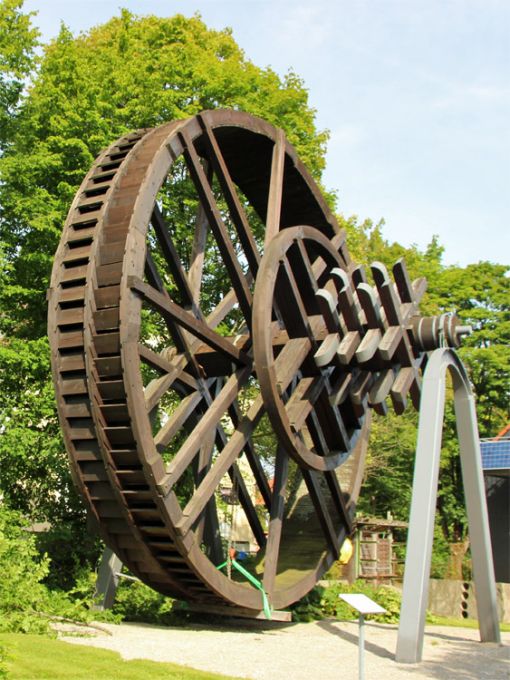 Nutzung von Wasserkraft mit Wasserrad in Niedersachsen