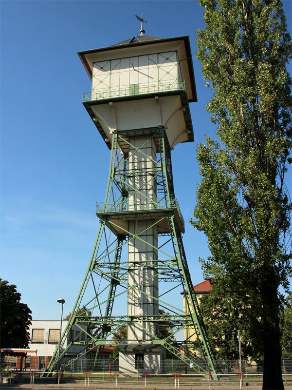 Wasserturm in Stahlskelettbauweise in Groitzsch