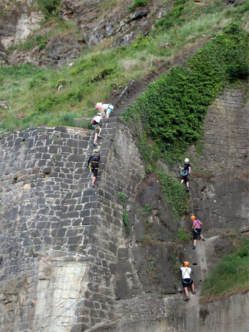 Klettern an der Schäferwand (Pastýřská stěna) 