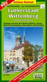 Wanderkarte Lutherstadt-Wittenberg mit Bad Schmiedeberg vom Schmidt-Buchverlag