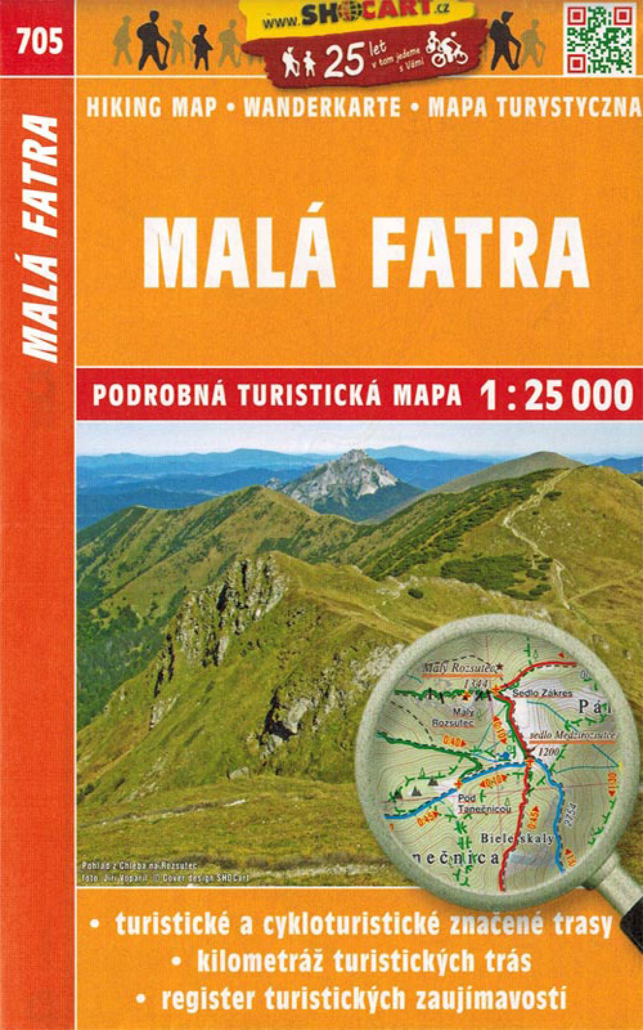 Wanderkarte Kleine Fatra / Malá Fatra