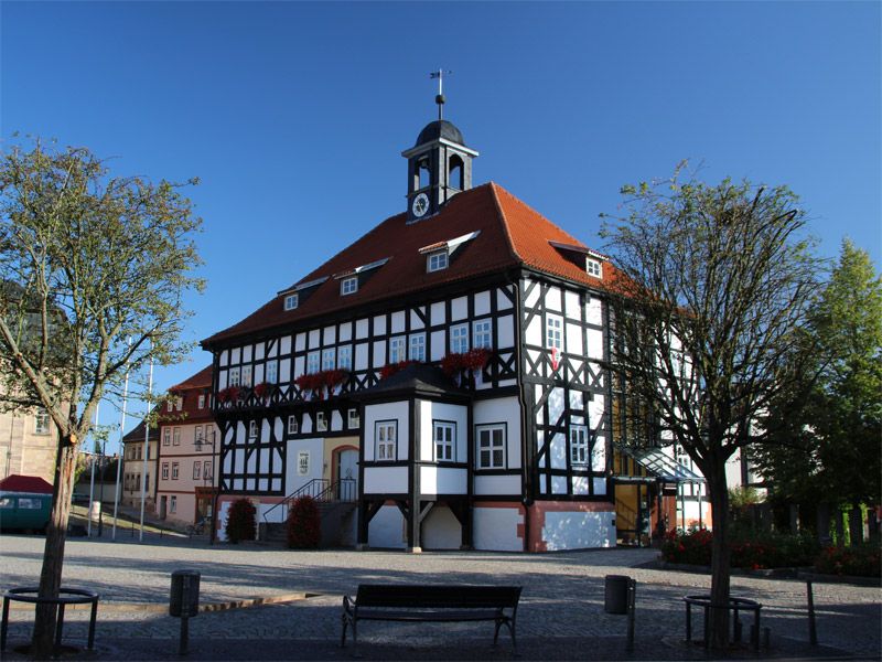Fachwerk Rathaus in Waltershausen