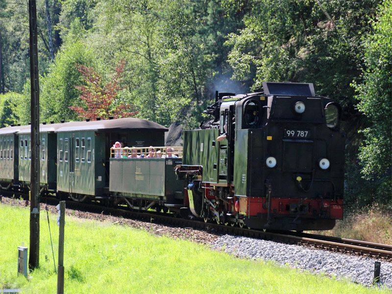 Zittauer Schmalspurbahn als historische Dampfbahn