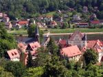 Stadt Wehlen am Malerweg in der Sächsischen Schweiz
