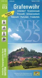 Wander-, Radkarte Grafenwöhr in Oberpfalz 