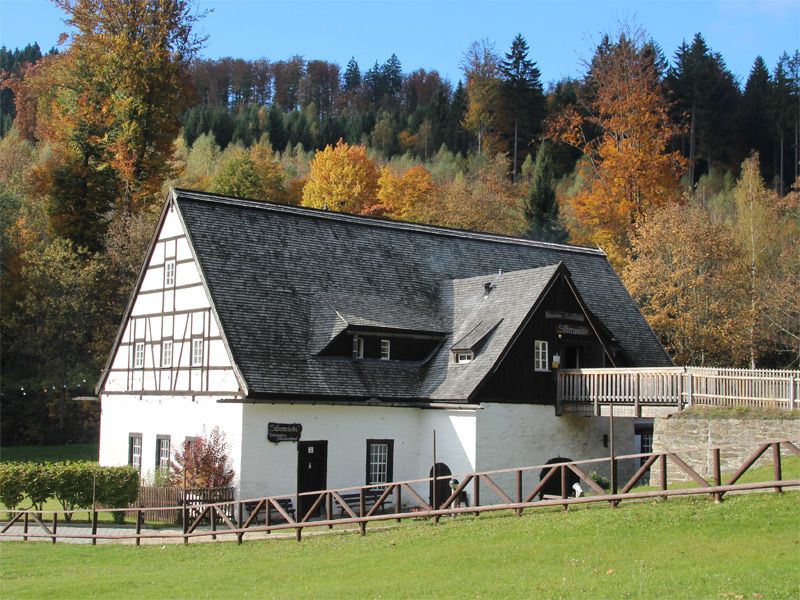 Silberwäsche Antonsthal in der Bergbauregion Schwarzenberg
