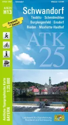 Wander-, Radkarte Schwandorf - Oberpfalz 